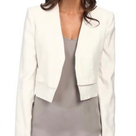 BCBGMaxazria Corey White Cropped Jacket NWT - Picture 3 of 8